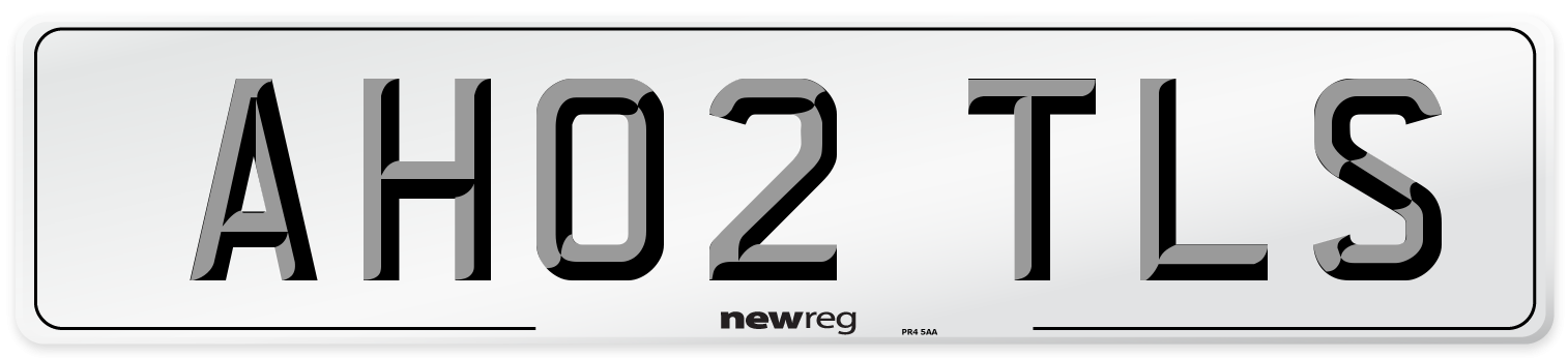 AH02 TLS Number Plate from New Reg